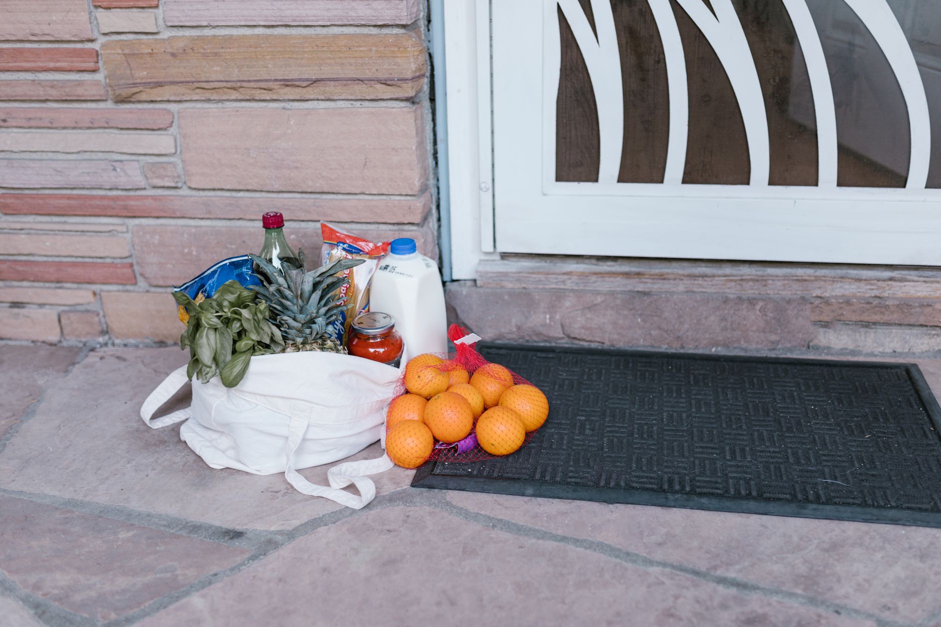A basket of fresh local produce
